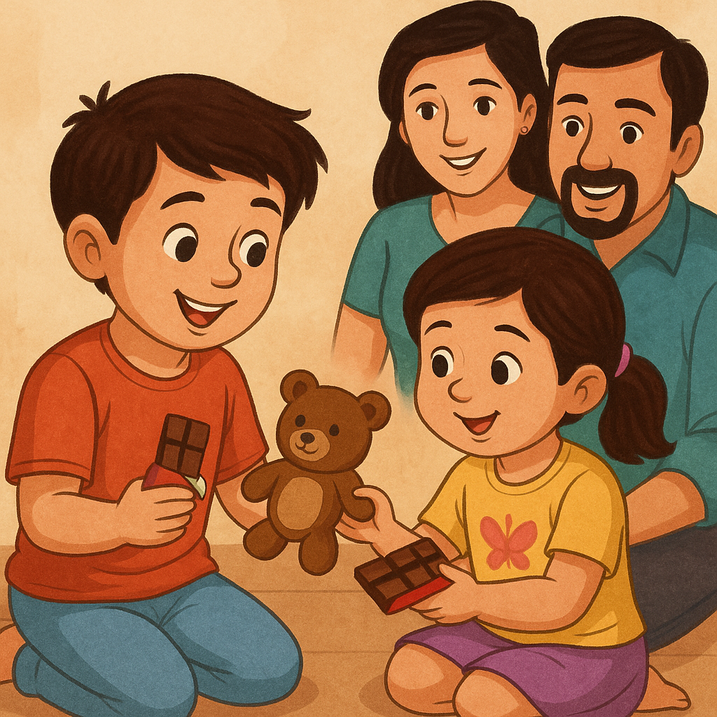 Day 8: Bachon me Sharing Habit Kaise Develop Karein